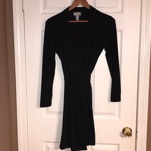OLD NAVY BLACK TIE UP DRESS